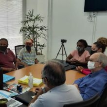 15 de março de 2022 - Representantes dos moradores do Condomínio se reunem com o Prefeito e os técnicos da AGENHURB.